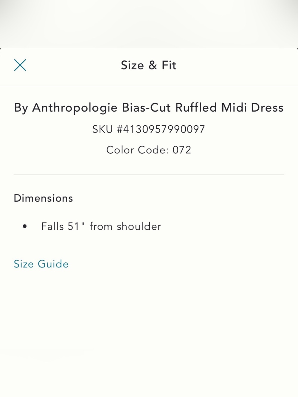 Anthropologie Ruffle Dress - Picture 7 of 8